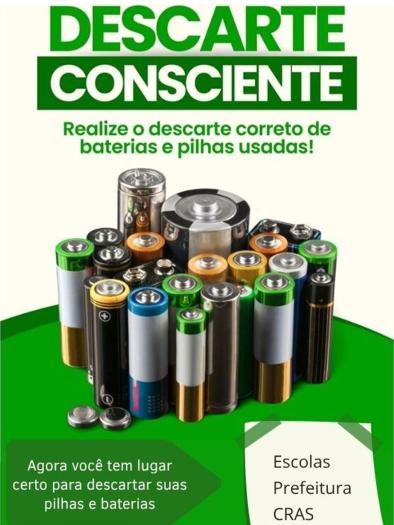 Prefeitura lança pontos de coleta de pilhas e baterias usadas