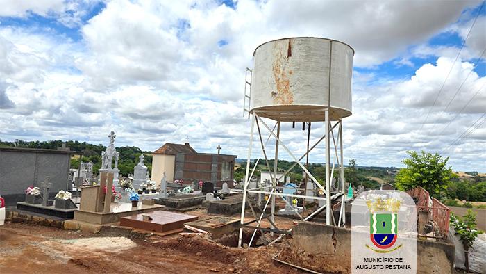 Prefeitura instala reservatório de água 